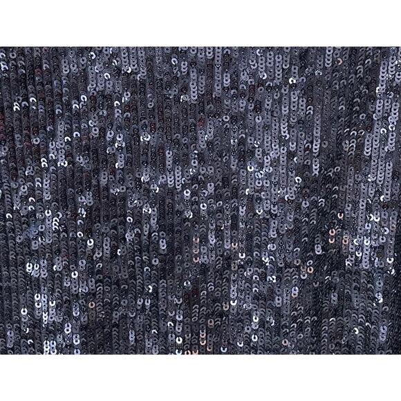 Tory Burch Sequin Dress Size Medium Alton Blue Belted Sparkle Evening Glam - Picture 6 of 9